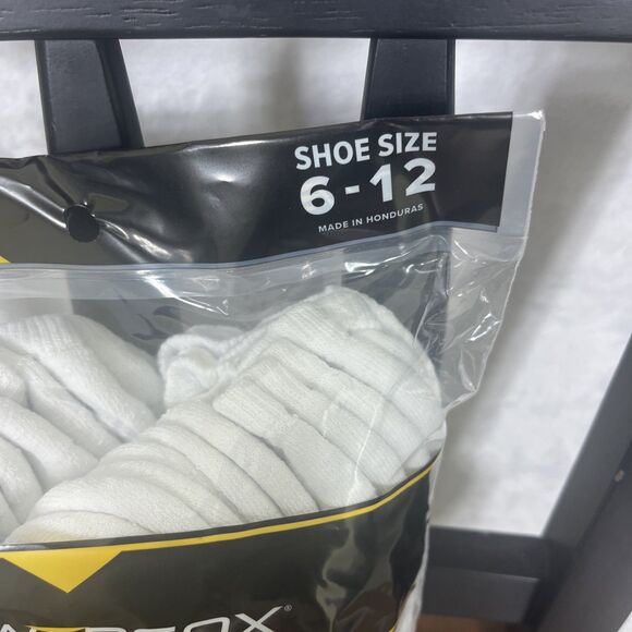 Powersox AllSport Men's No Show Socks 12 Pair White Size 6-12 NEW - Picture 3 of 6